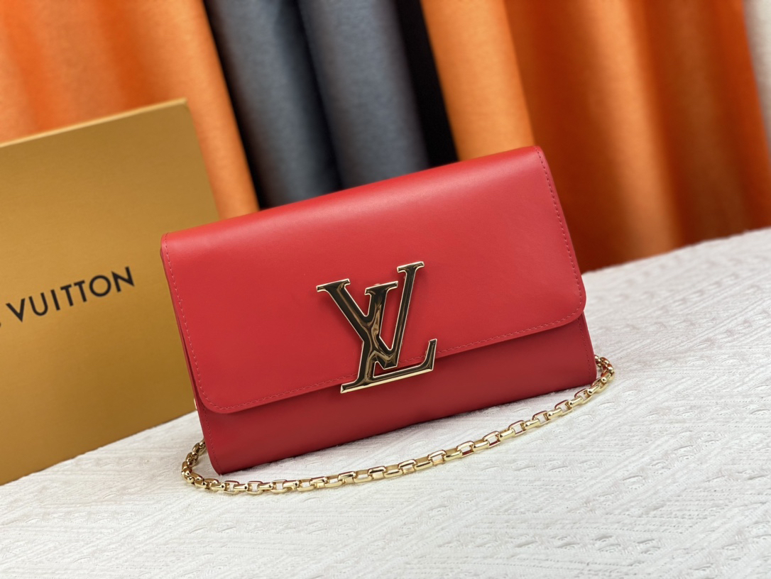 ルイ・ヴィトン「Louis Vuitton」レザーポケットウォレット レディース おしゃれ ショルダーバッグ