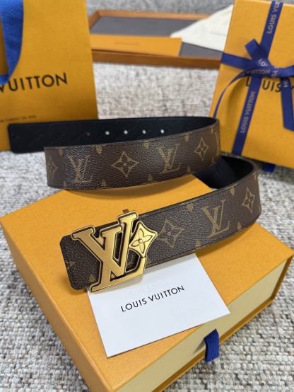ルイ・ヴィトン「Louis Vuitton」ベルト モノグラムレザーベルト