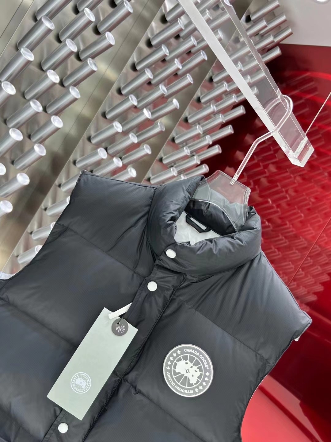 カナダグラス冬のダウンジャケットベスト