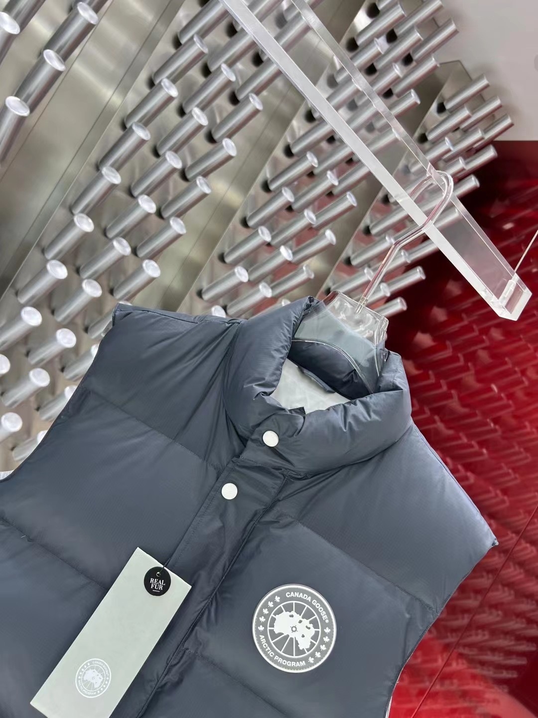 カナダグラス冬のダウンジャケットベスト
