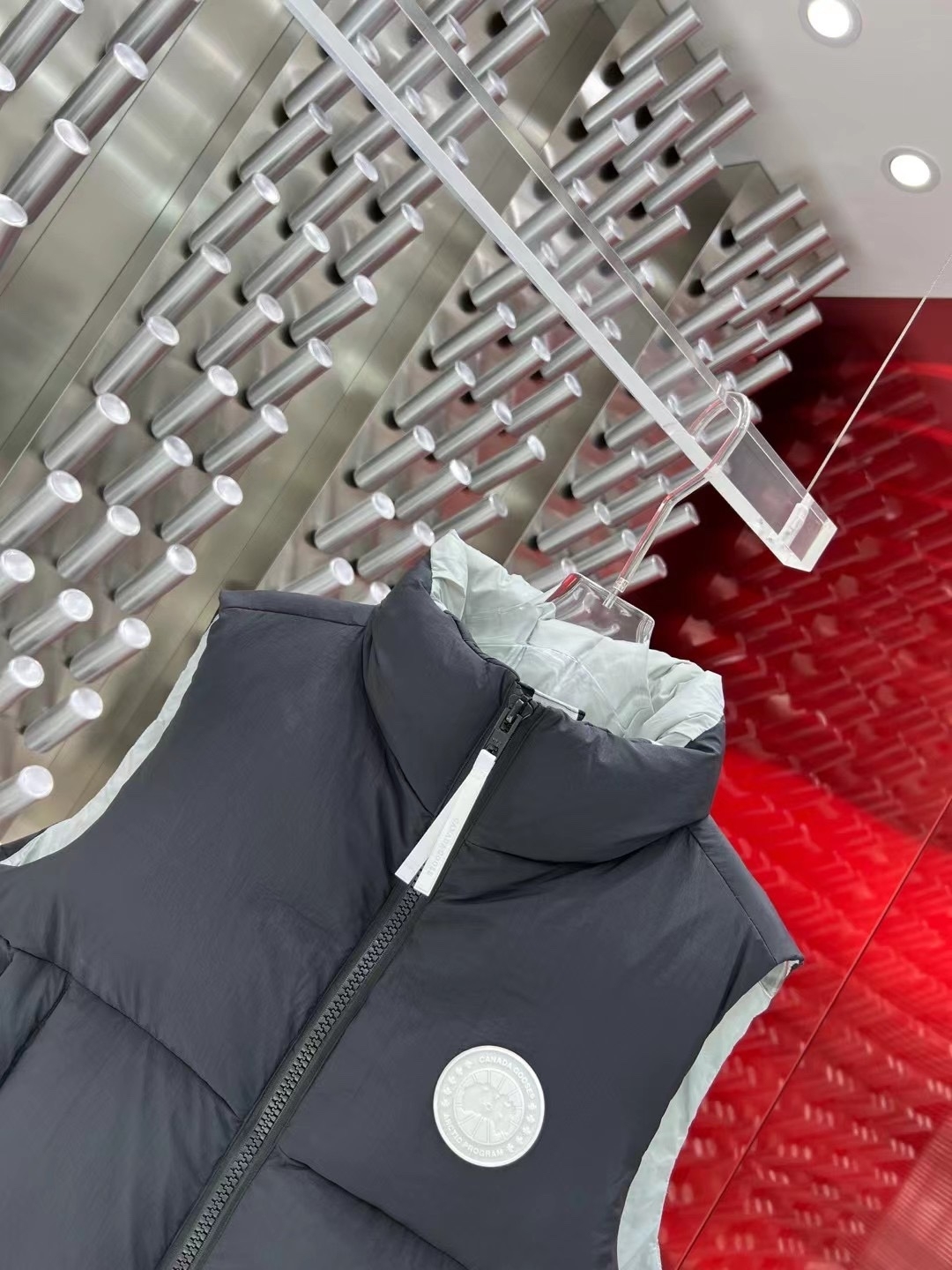 カナダグラス冬のダウンジャケットベスト