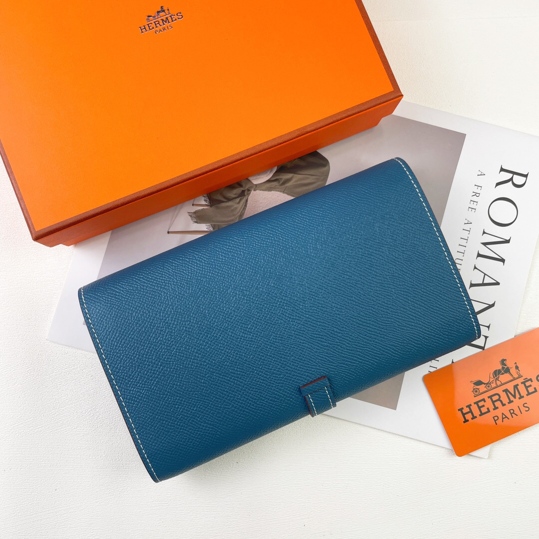 エルメス「Hermès」 レザーポケットウォレット