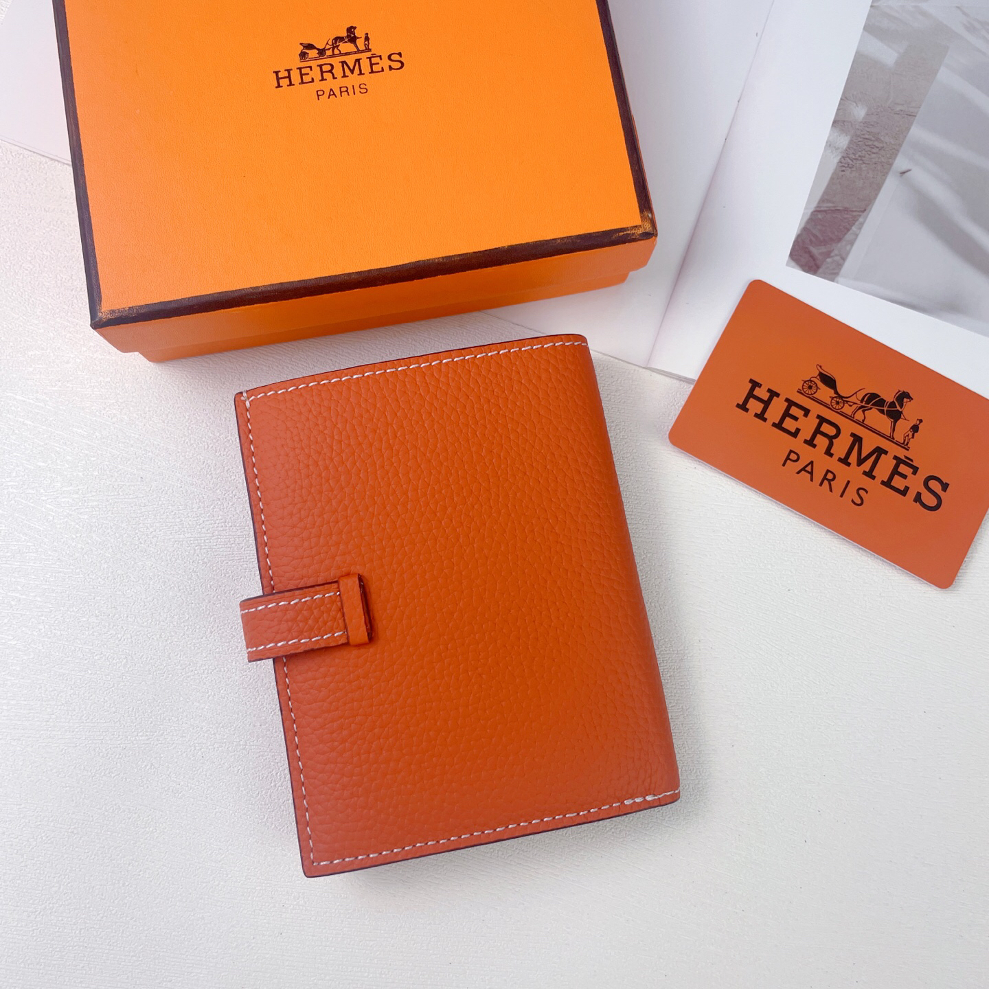 エルメス「Hermès」 レザーポケットウォレット