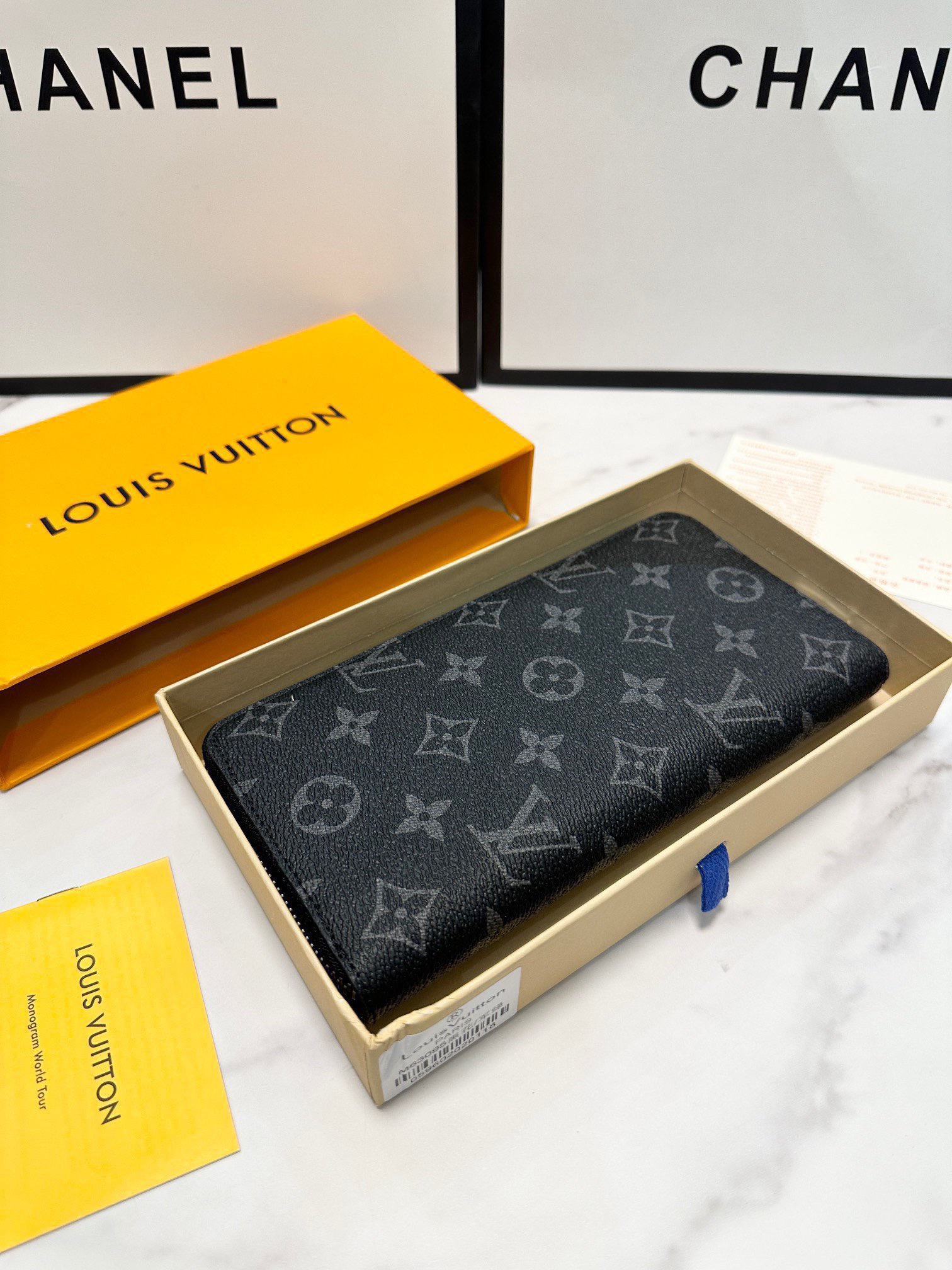 ルイ・ヴィトン「Louis Vuitton」レザーポケットウォレット