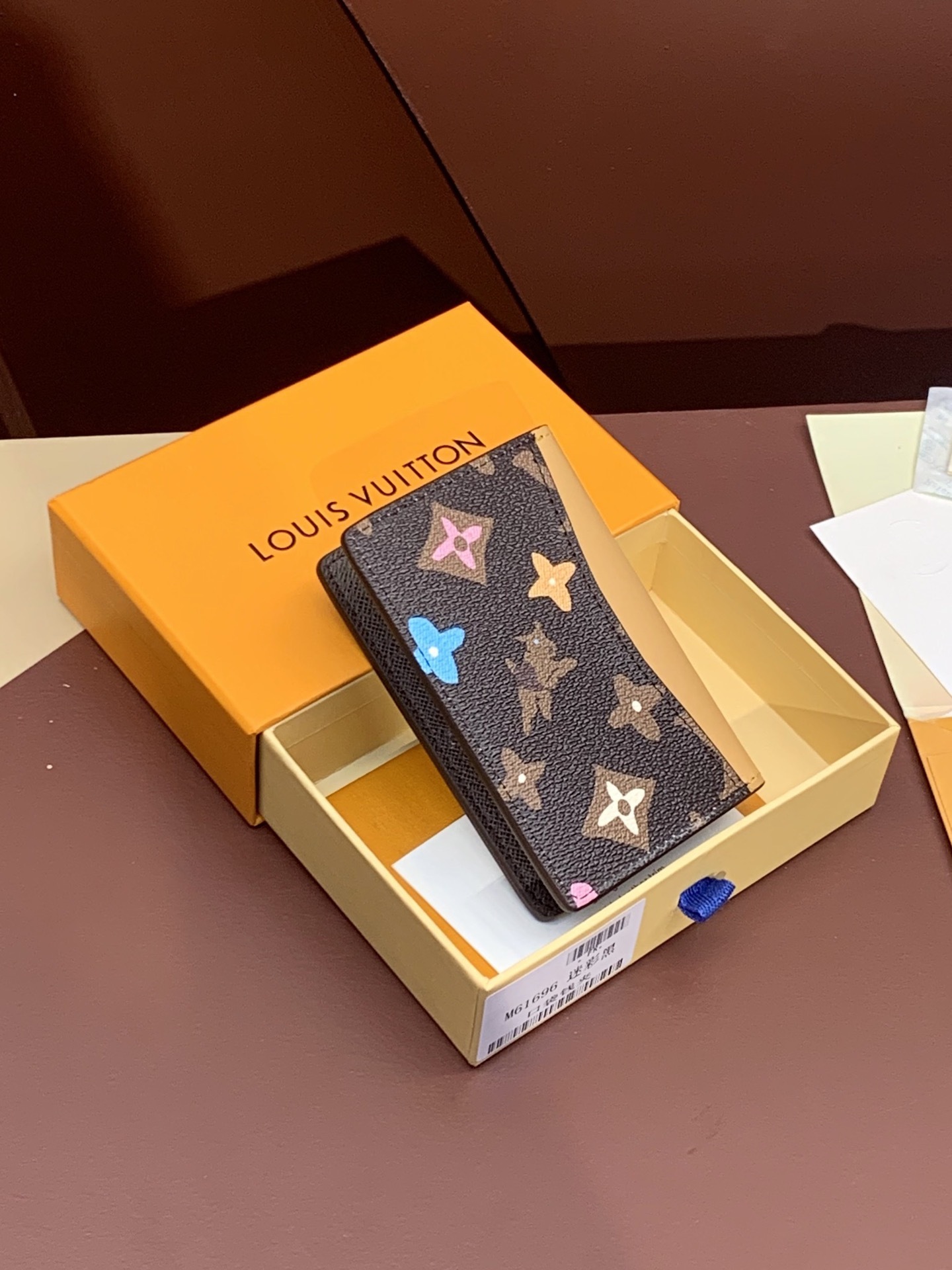 ルイ・ヴィトン「Louis Vuitton」レザーポケットウォレット