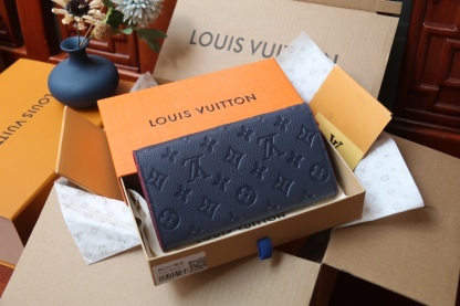 ルイ・ヴィトン「Louis Vuitton」レザーポケットウォレット