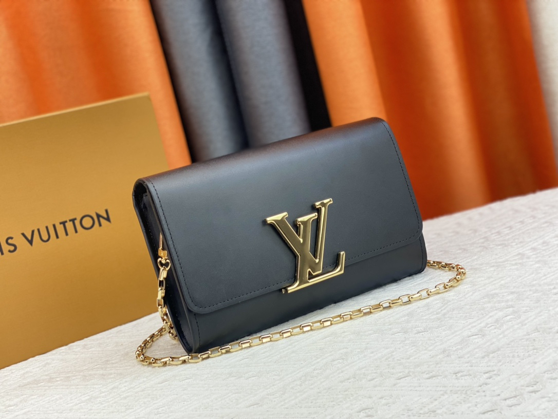 ルイ・ヴィトン「Louis Vuitton」レザーポケットウォレット レディース おしゃれ ショルダーバッグ