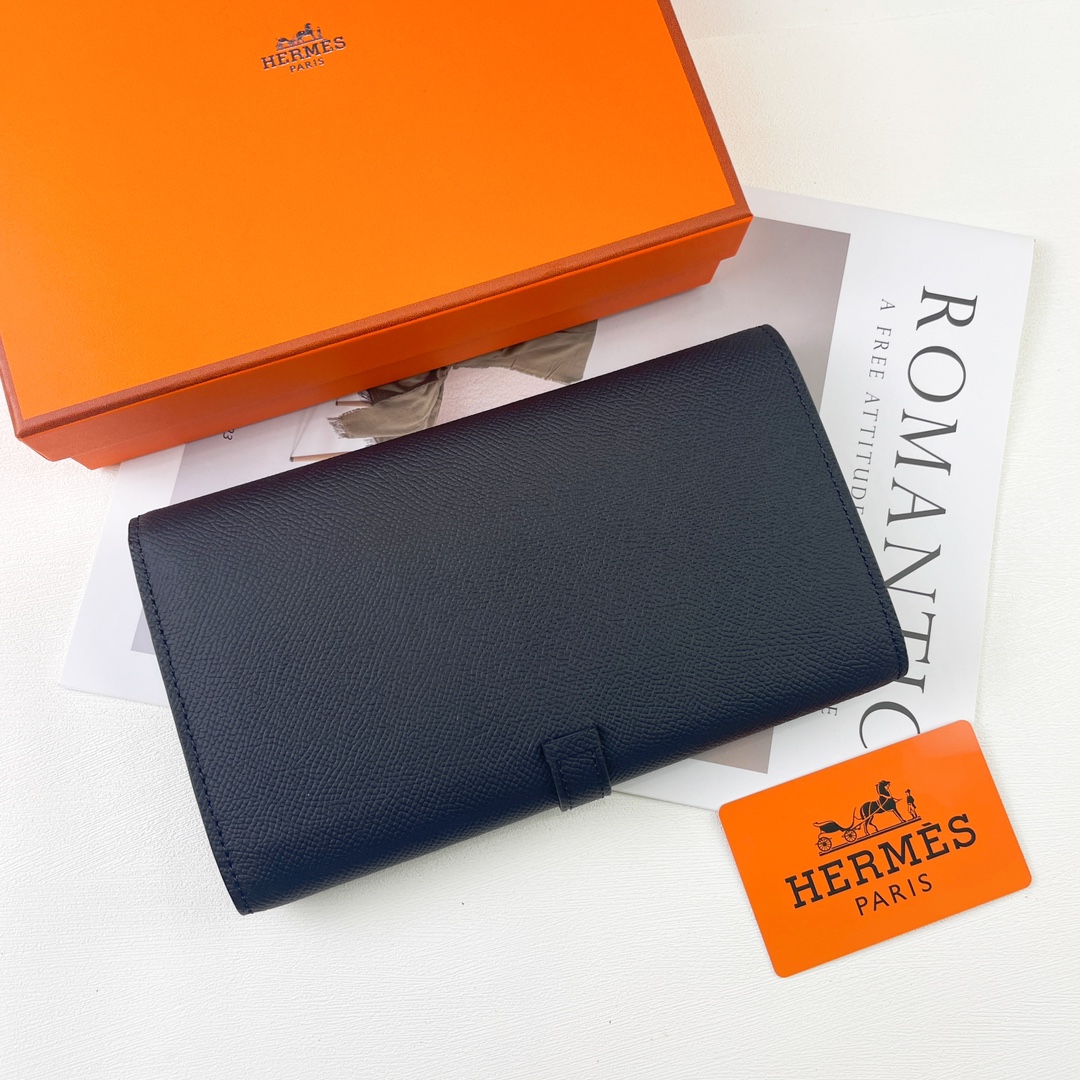 エルメス「Hermès」 レザーポケットウォレット