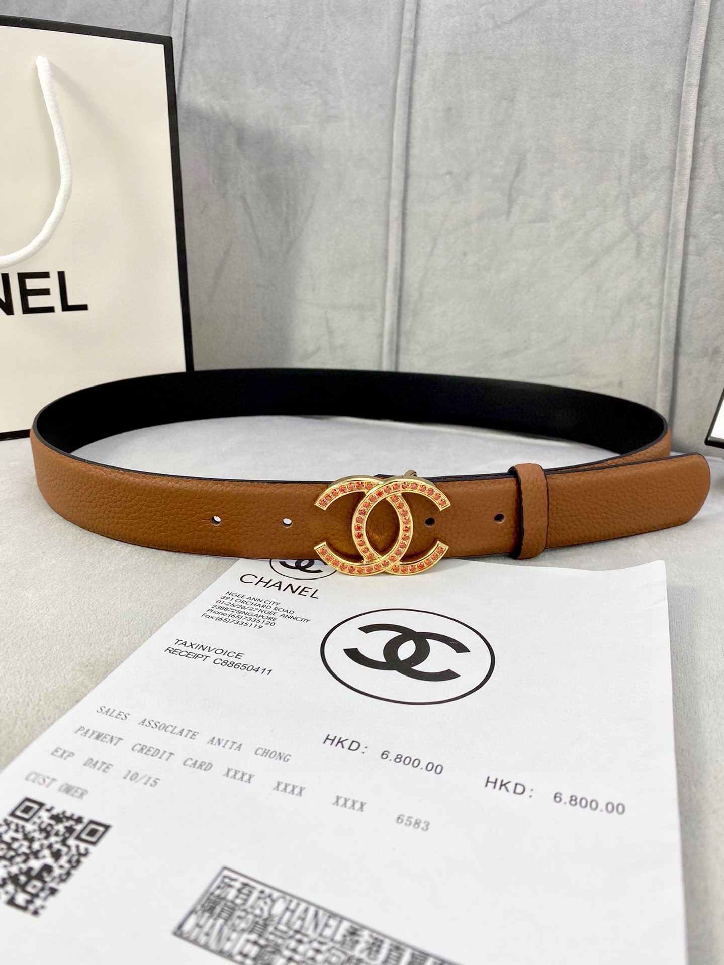 シャネル「Chanel」女性用ベルト