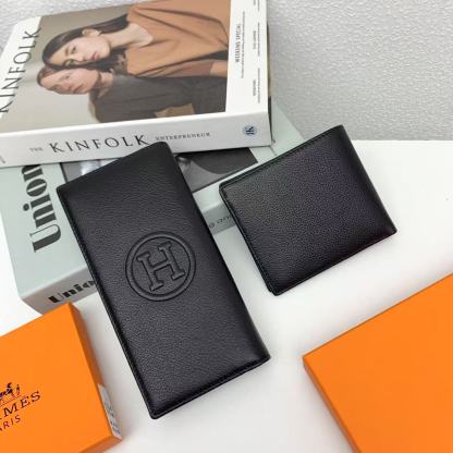 エルメス「Hermès」 レザーポケットウォレット