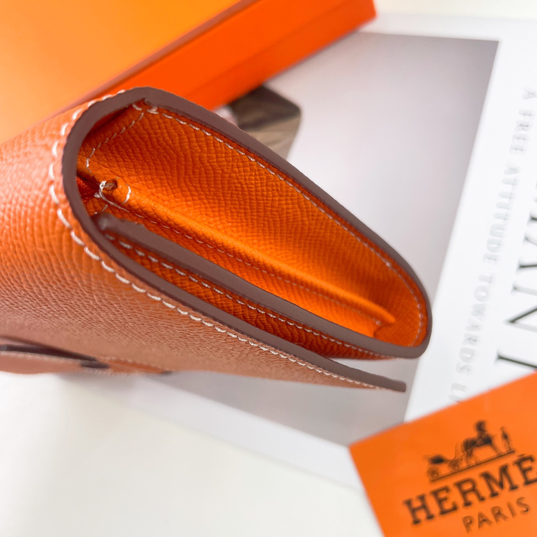 エルメス「Hermès」 レザーポケットウォレット