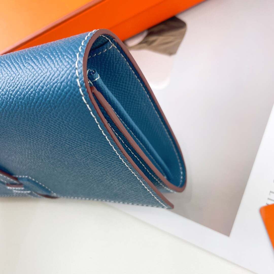 エルメス「Hermès」 レザーポケットウォレット