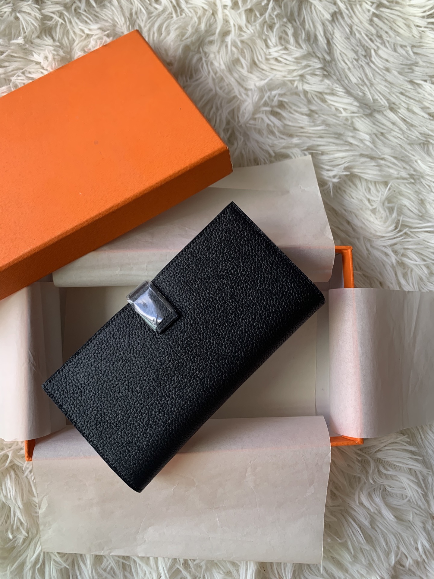 エルメス「Hermès」 レザーポケットウォレット