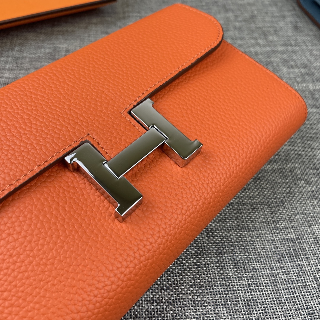 エルメス「Hermès」 レザーポケットウォレット