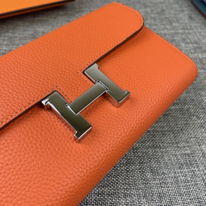 エルメス「Hermès」 レザーポケットウォレット