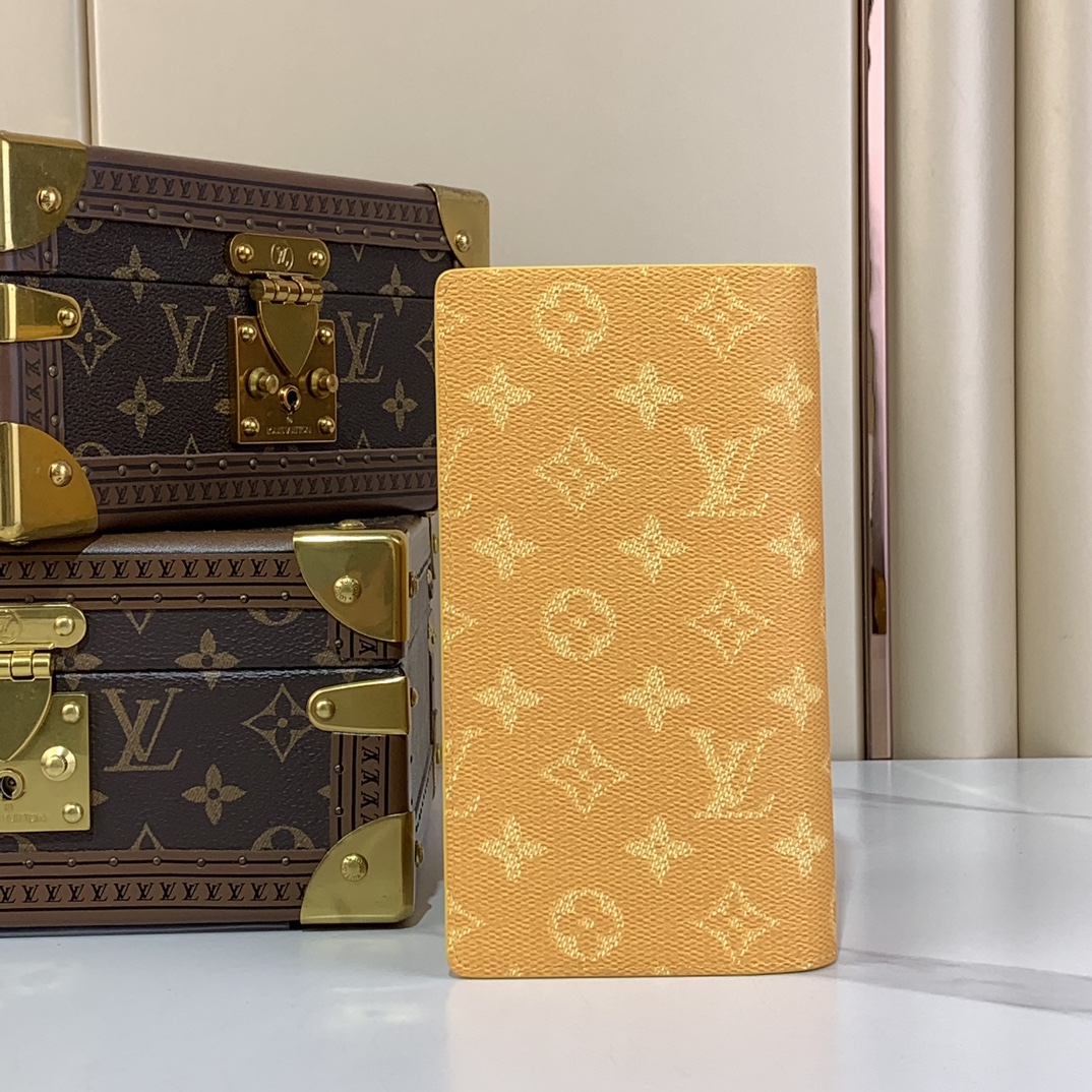 ルイ・ヴィトン「Louis Vuitton」レザーポケットウォレット