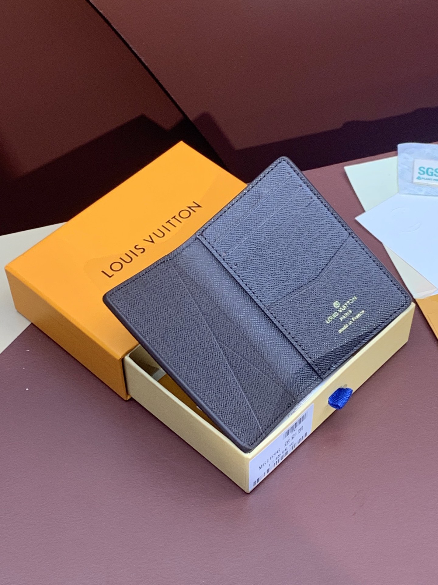 ルイ・ヴィトン「Louis Vuitton」レザーポケットウォレット