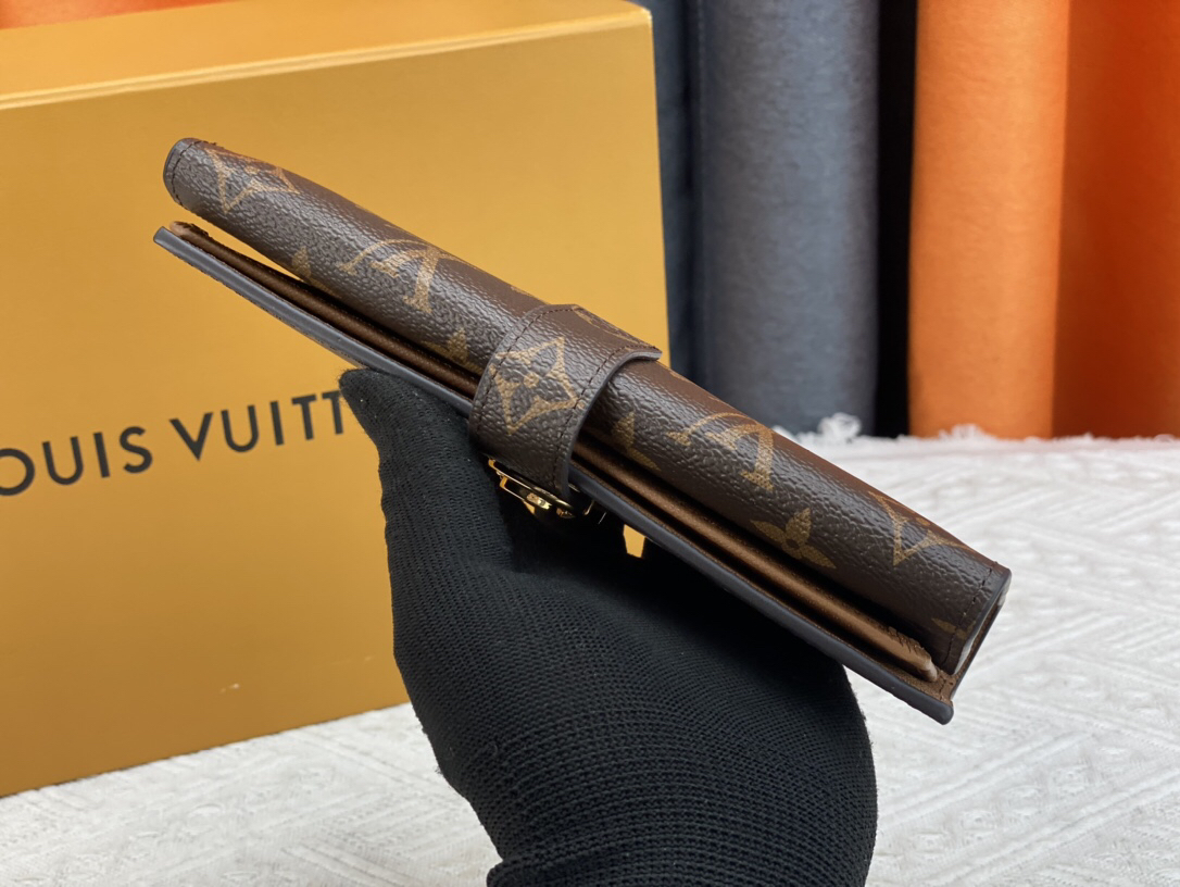 ルイ・ヴィトン「Louis Vuitton」レザーポケットウォレット レディース おしゃれ ショルダーバッグ