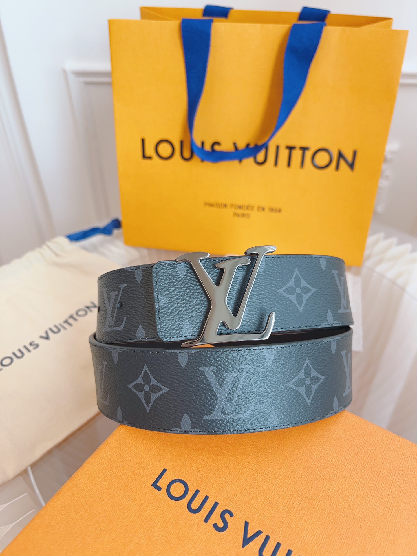 ルイ・ヴィトン「Louis Vuitton」ベルト モノグラムレザーベルト