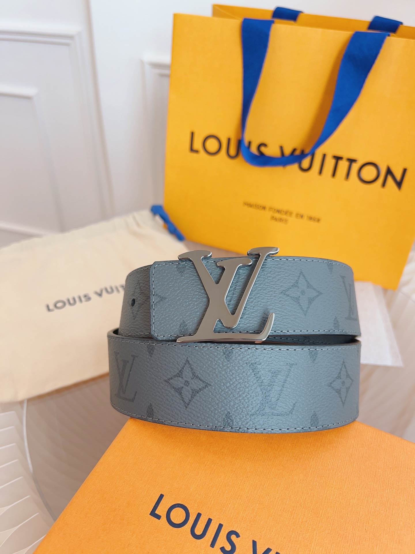 ルイ・ヴィトン「Louis Vuitton」ベルト モノグラムレザーベルト