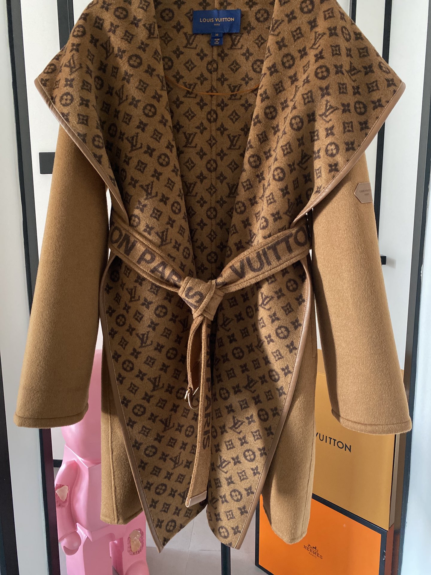 [ Louis Vuitton ] ルイ・ヴィトン  リバーシブルコートウールレディーストップス