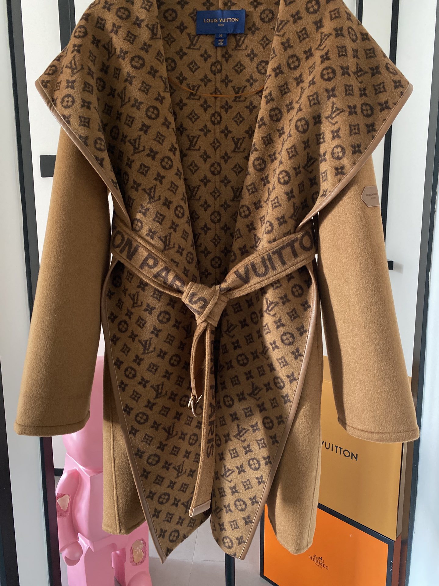 [ Louis Vuitton ] ルイ・ヴィトン  リバーシブルコートウールレディーストップス