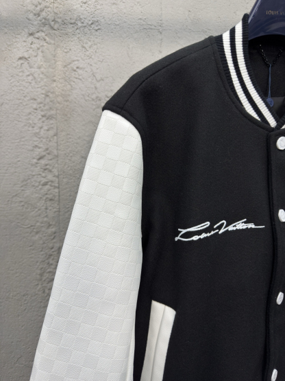 [ Louis Vuitton ] ルイ・ヴィトン  碁盤目エンボス本革野球服