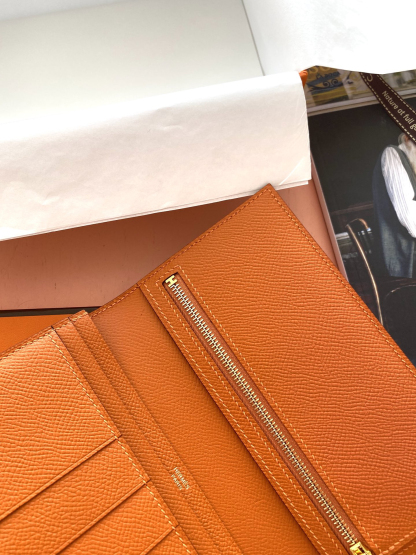 エルメス「Hermès」 レザーポケットウォレット