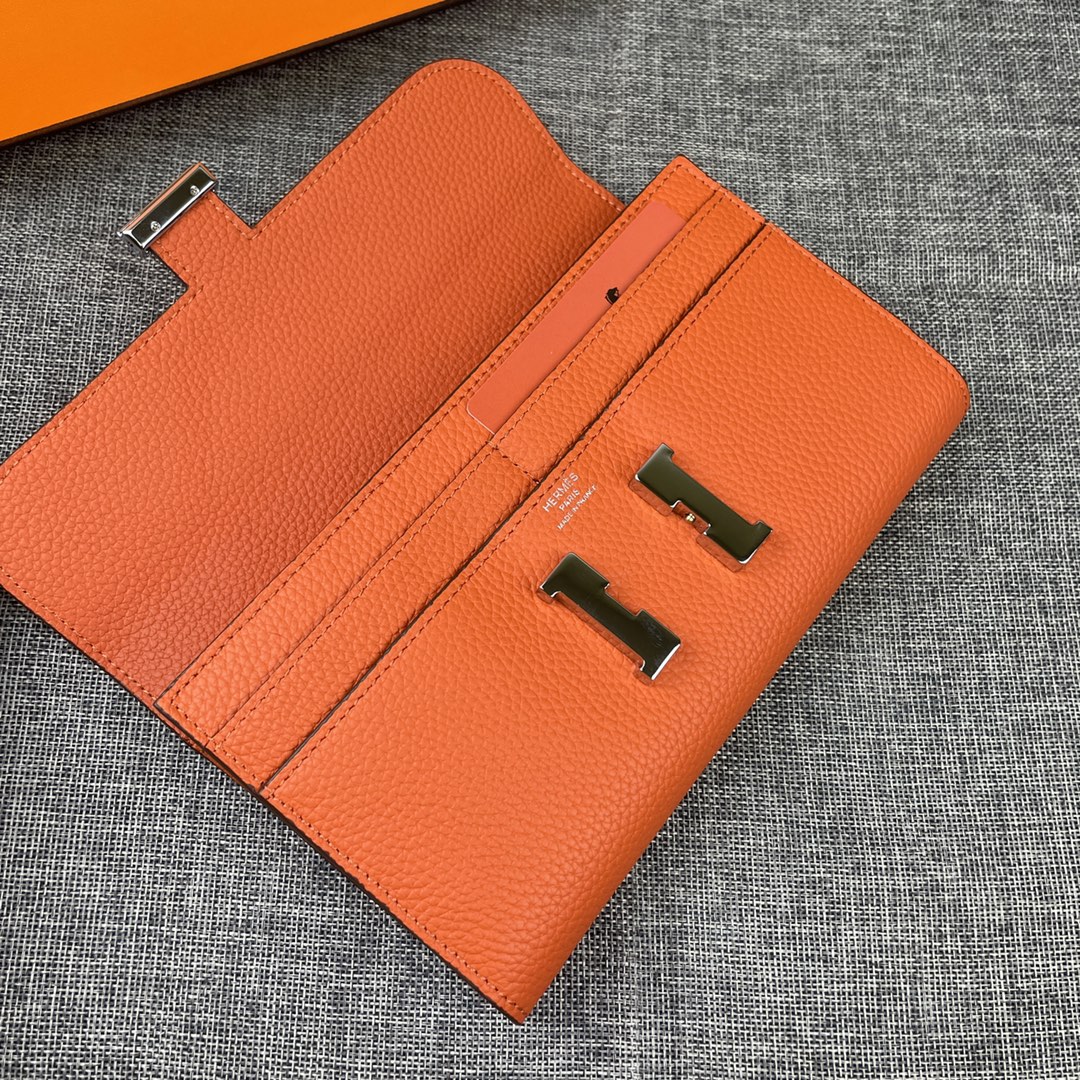エルメス「Hermès」 レザーポケットウォレット