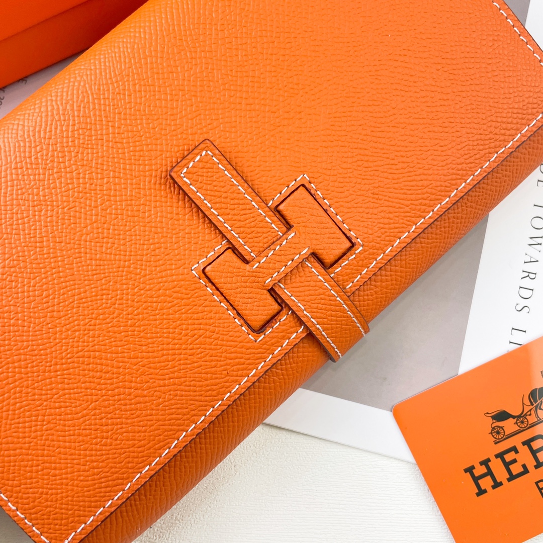 エルメス「Hermès」 レザーポケットウォレット