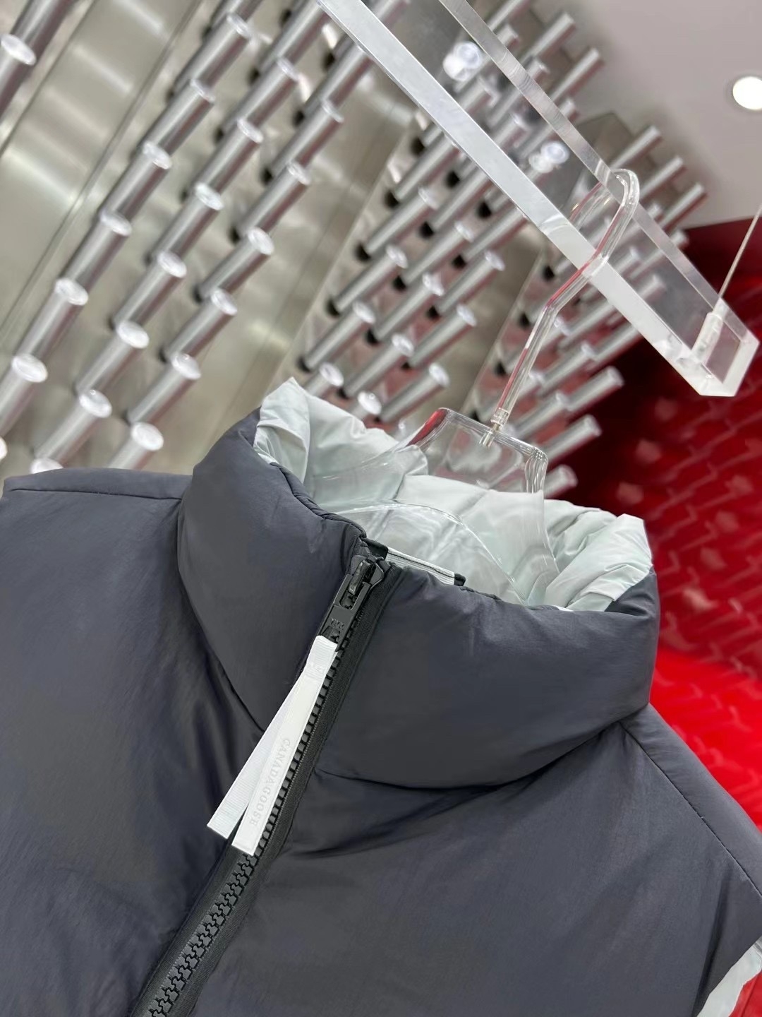 カナダグラス冬のダウンジャケットベスト