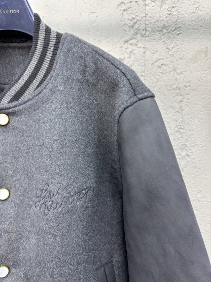 [ Louis Vuitton ] ルイ・ヴィトン  刺繍ウール接合野球服