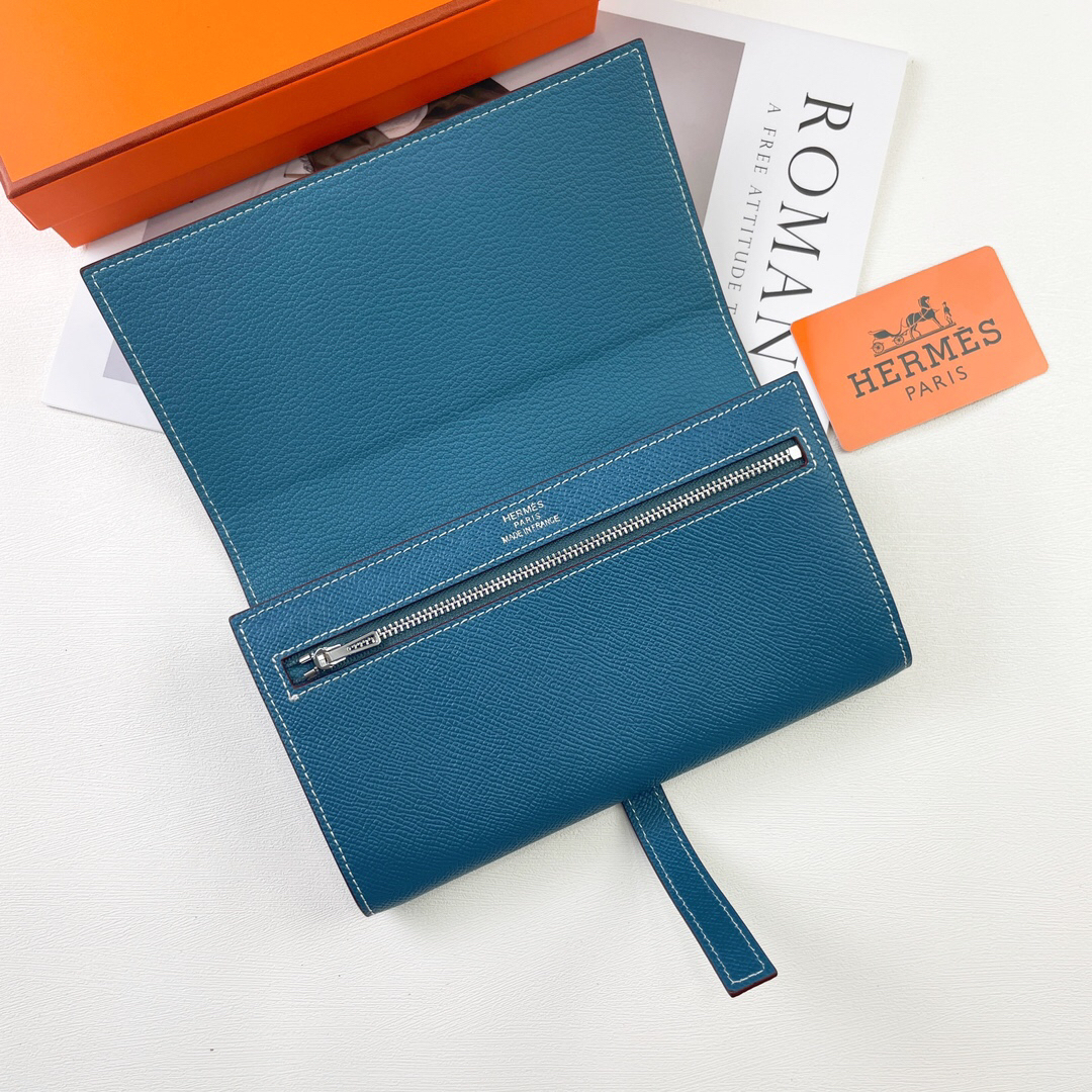 エルメス「Hermès」 レザーポケットウォレット