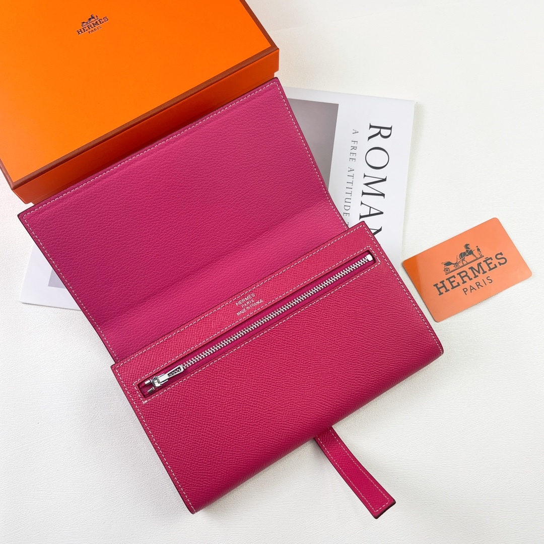 エルメス「Hermès」 レザーポケットウォレット