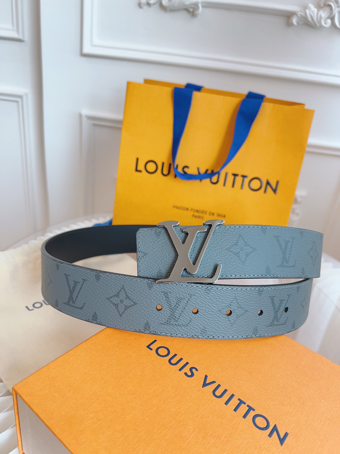 ルイ・ヴィトン「Louis Vuitton」ベルト モノグラムレザーベルト