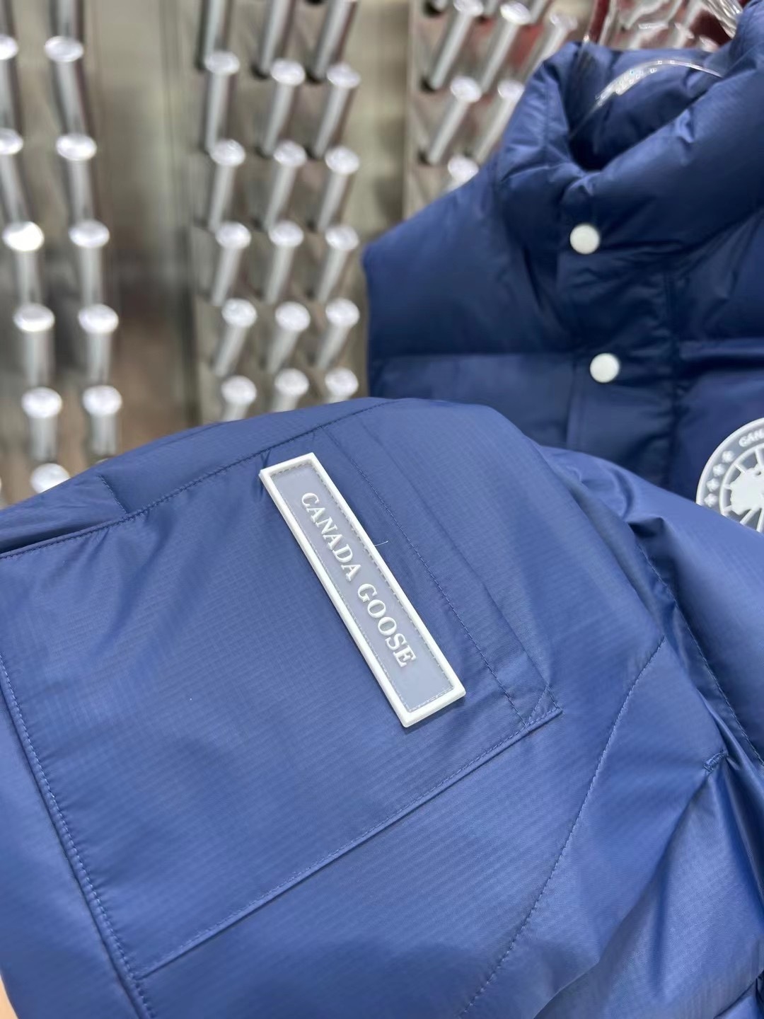 カナダグラス冬のダウンジャケットベスト