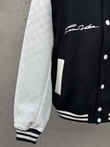 [ Louis Vuitton ] ルイ・ヴィトン  碁盤目エンボス本革野球服