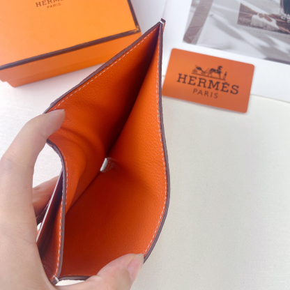 エルメス「Hermès」 レザーポケットウォレット