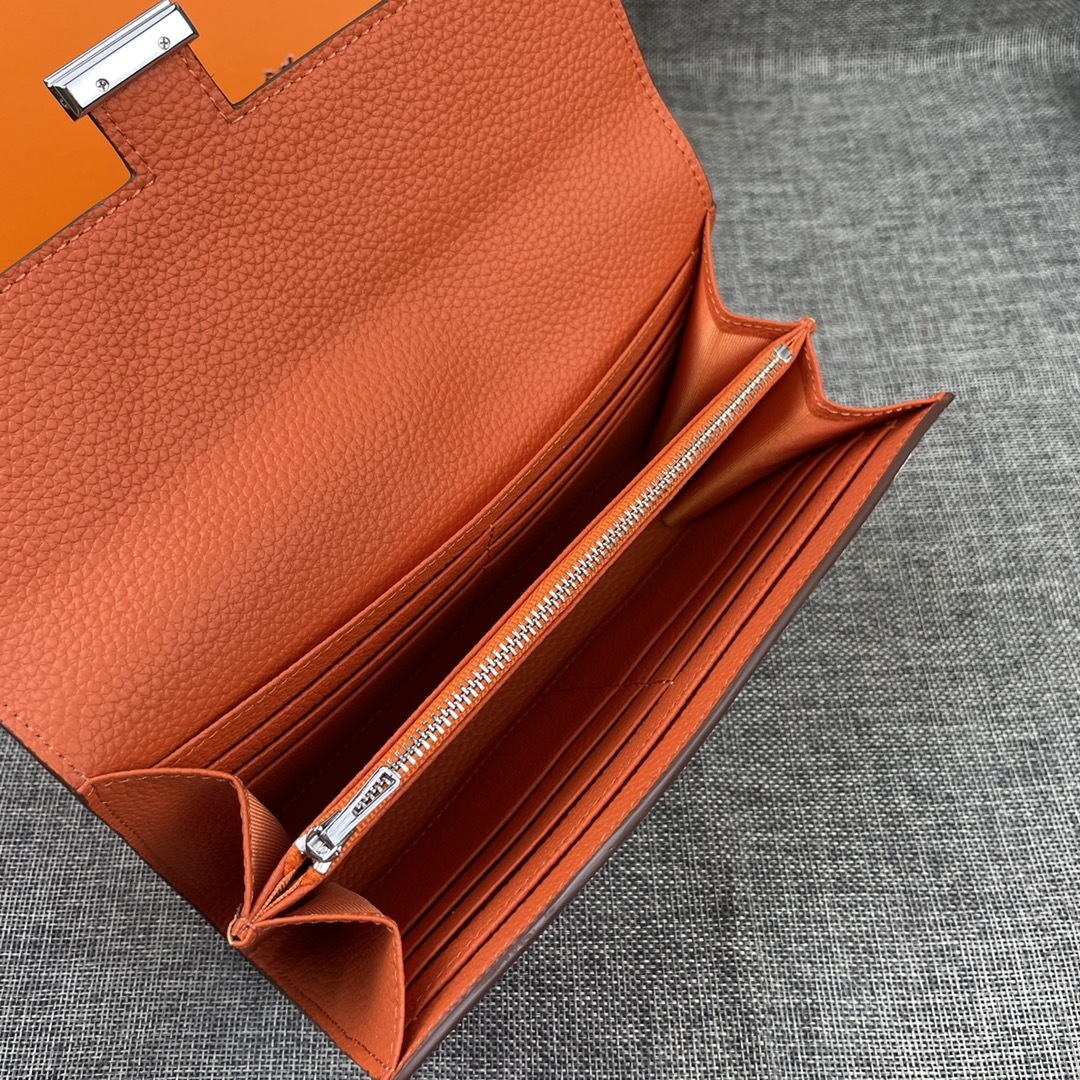 エルメス「Hermès」 レザーポケットウォレット