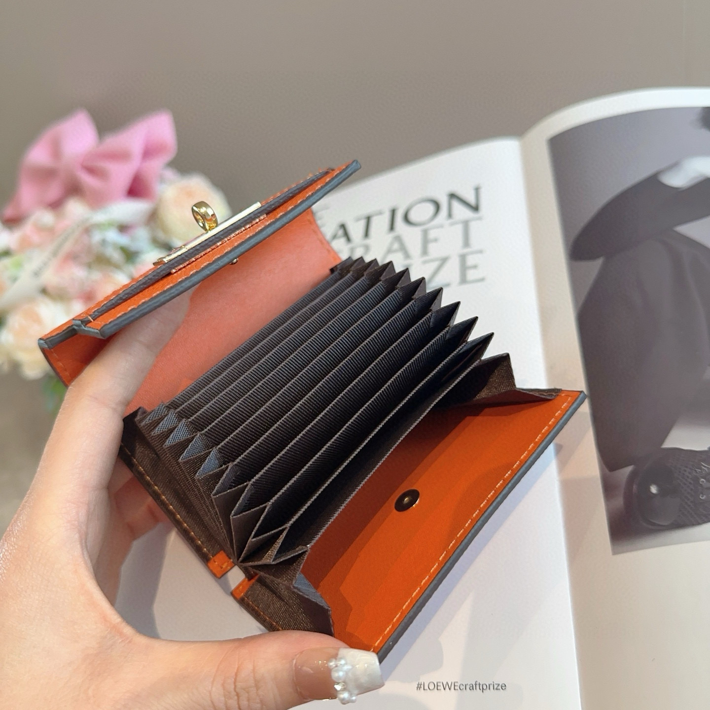 エルメス「Hermès」 レザーポケットウォレット