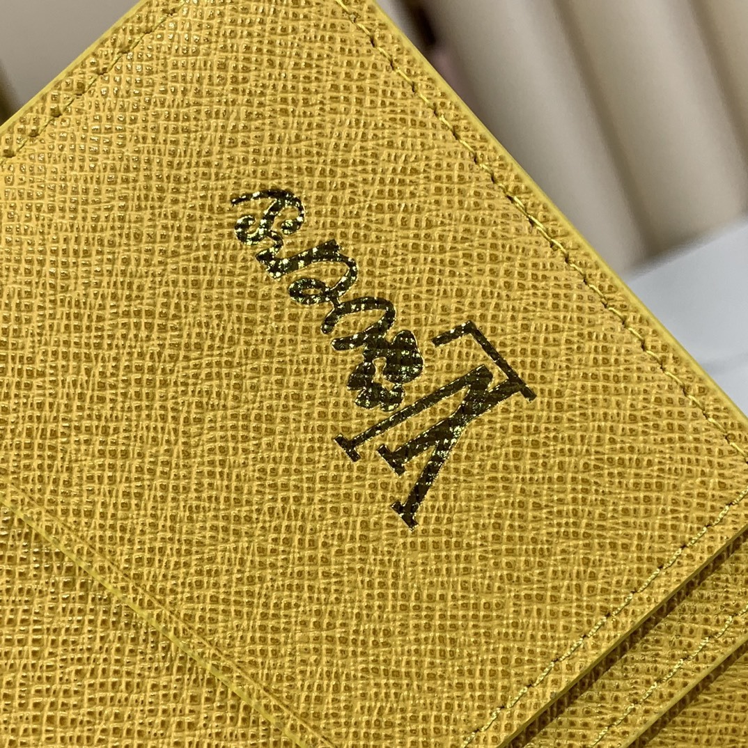 ルイ・ヴィトン「Louis Vuitton」レザーポケットウォレット