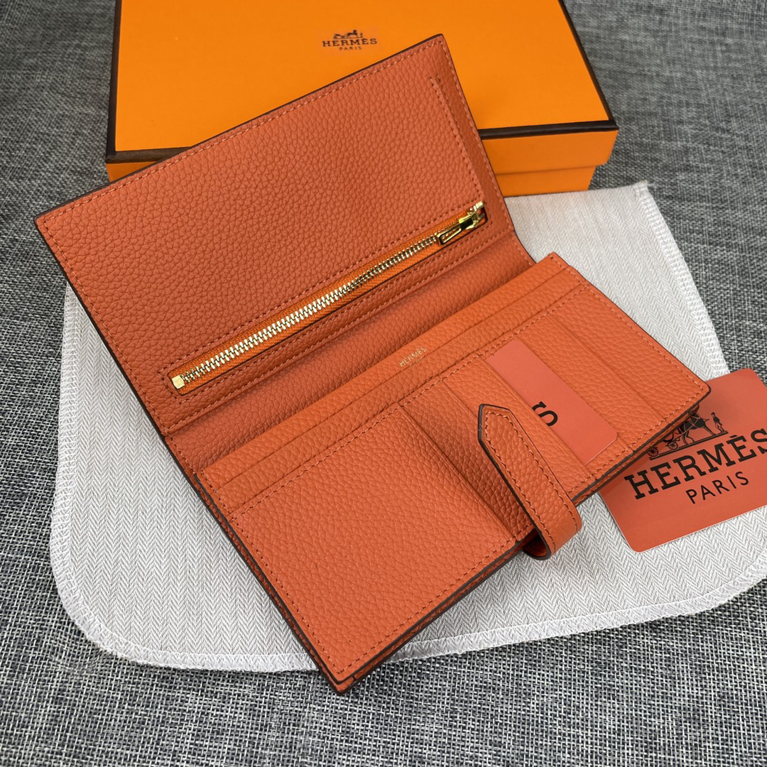 エルメス「Hermès」 レザーポケットウォレット