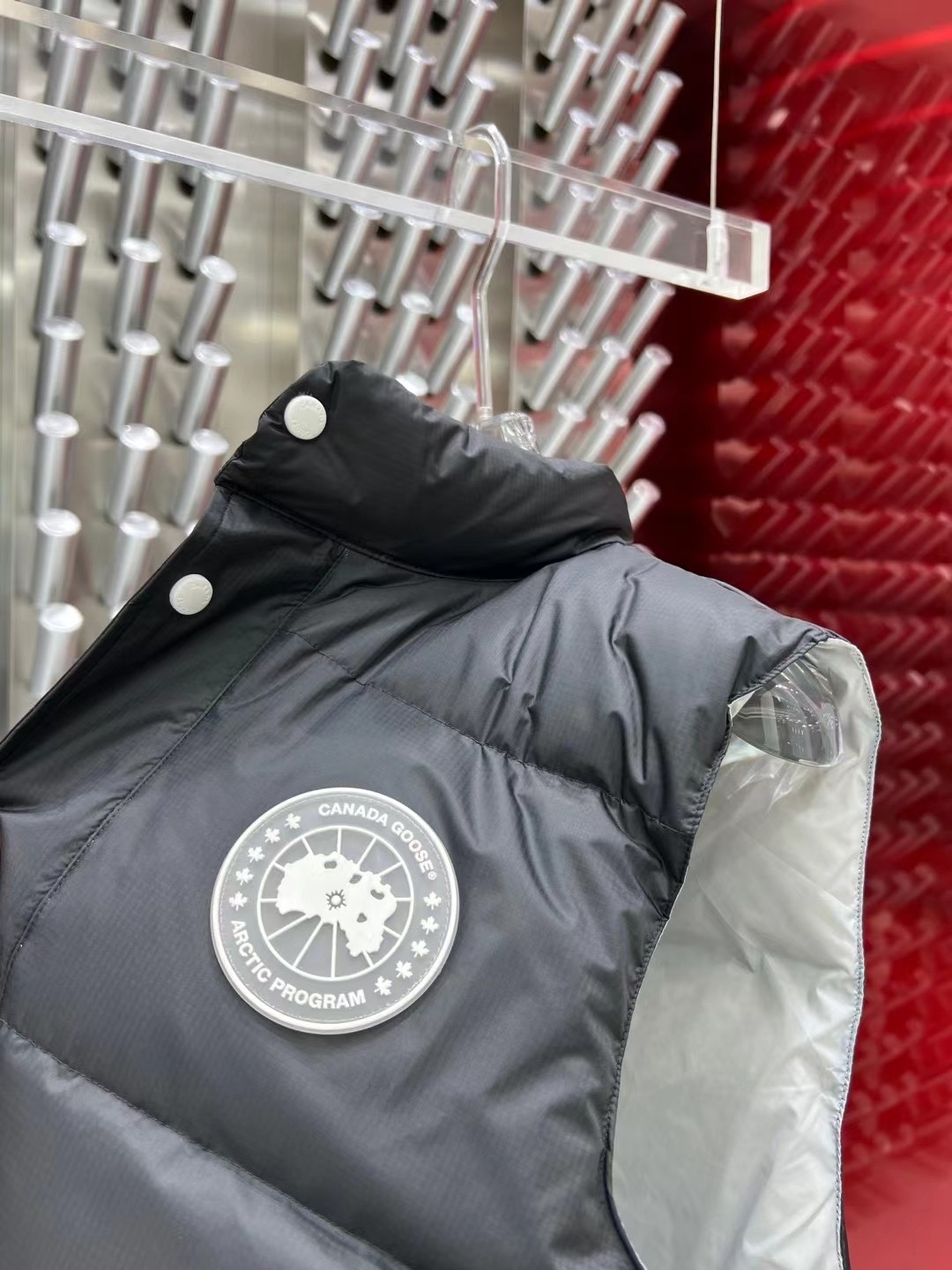 カナダグラス冬のダウンジャケットベスト