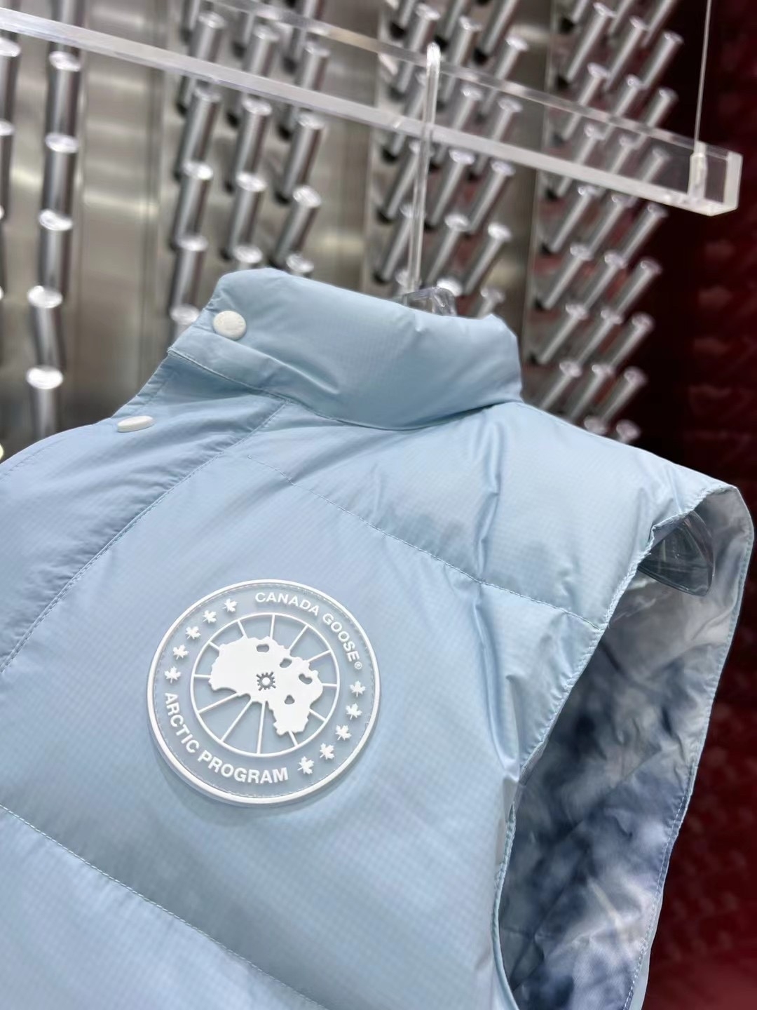 カナダグラス冬のダウンジャケットベスト