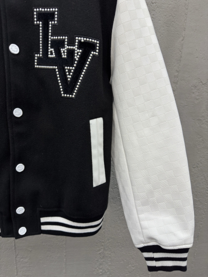 [ Louis Vuitton ] ルイ・ヴィトン  碁盤目エンボス本革野球服