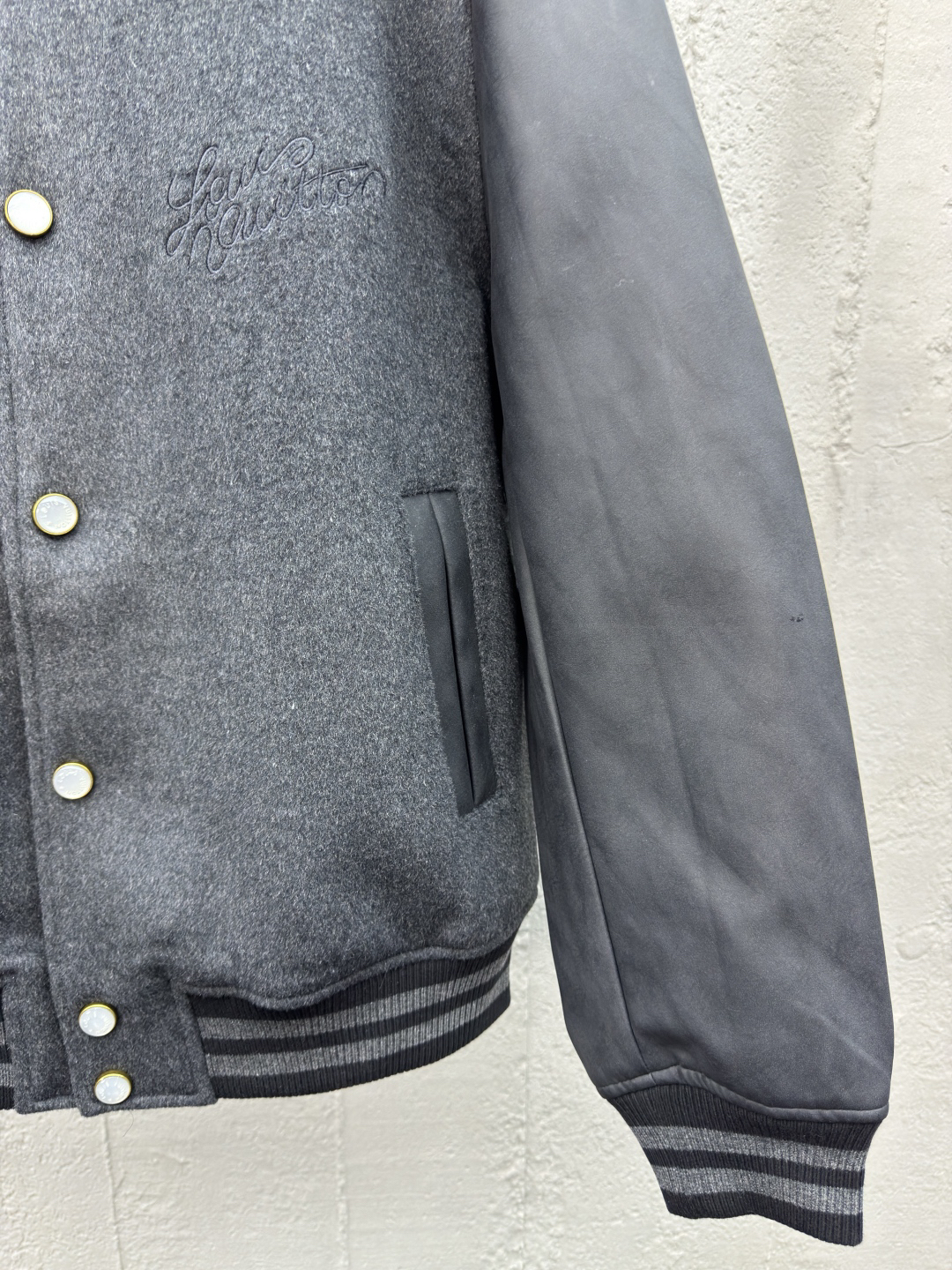 [ Louis Vuitton ] ルイ・ヴィトン  刺繍ウール接合野球服