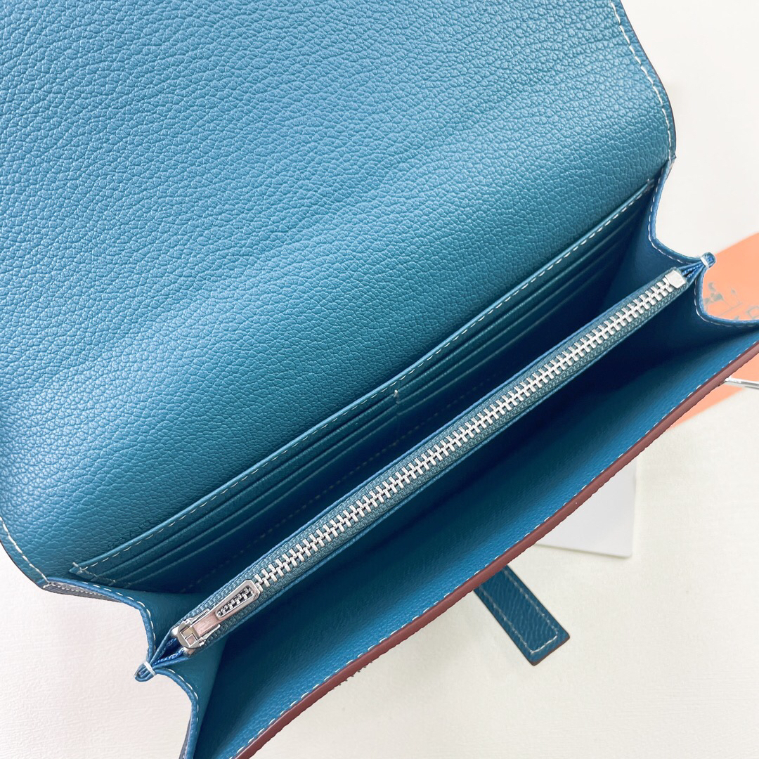 エルメス「Hermès」 レザーポケットウォレット