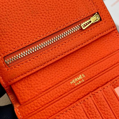 エルメス「Hermès」 レザーポケットウォレット