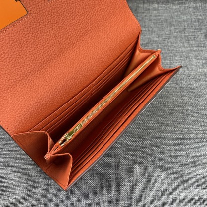 エルメス「Hermès」 レザーポケットウォレット