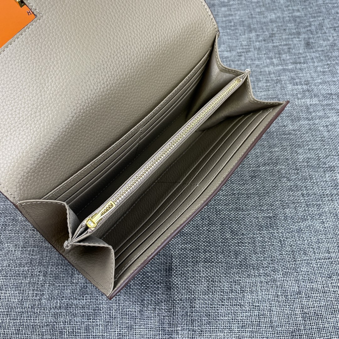 エルメス「Hermès」 レザーポケットウォレット